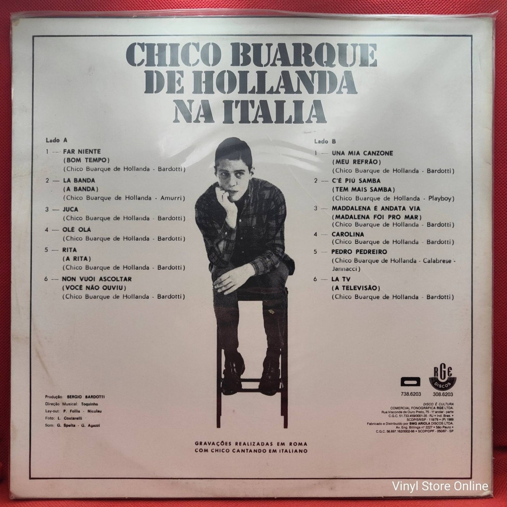 Chico Buarque De Hollanda ‎– Chico Buarque De Hollanda Na Italia - Vinyl Store Online