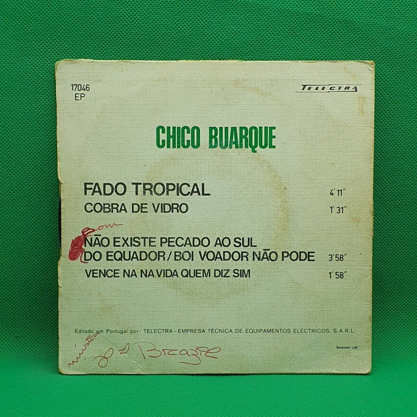 Chico Buarque ‎– Fado Tropical - Vinyl Store Online