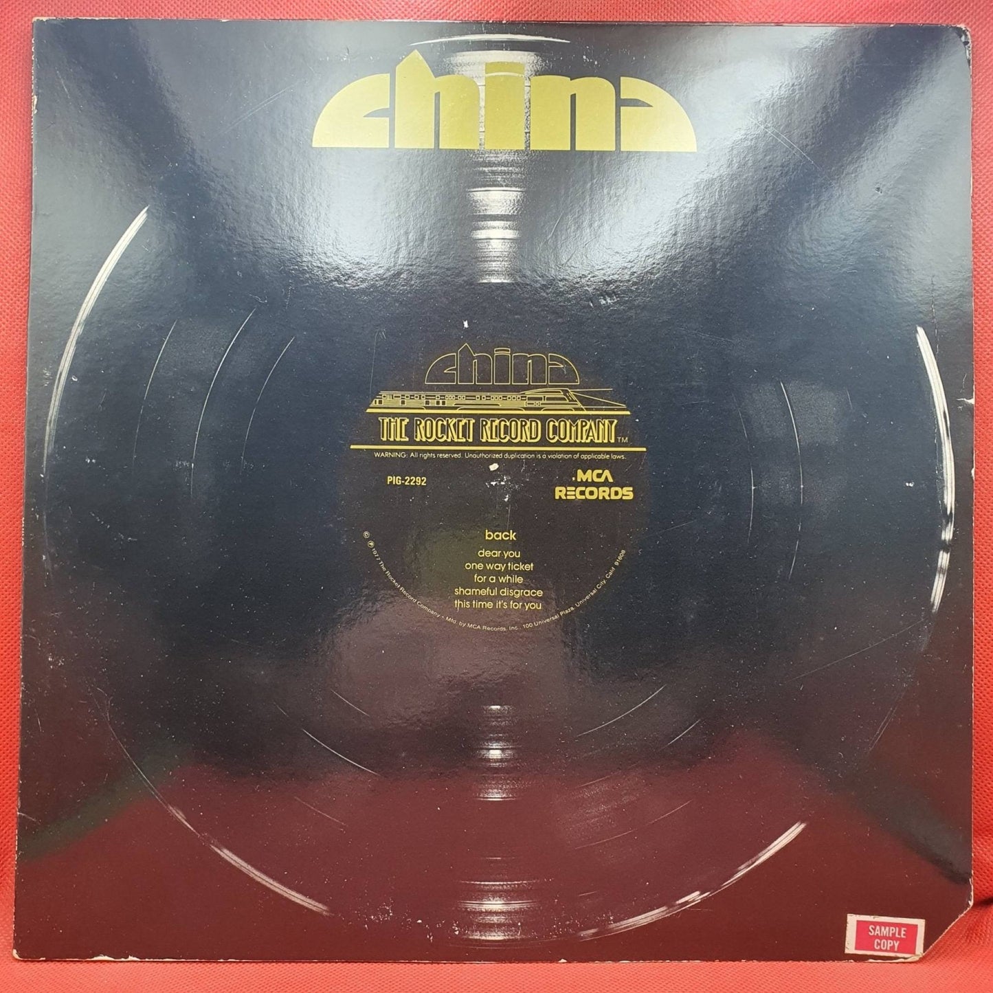China ‎– China - Vinyl Store Online