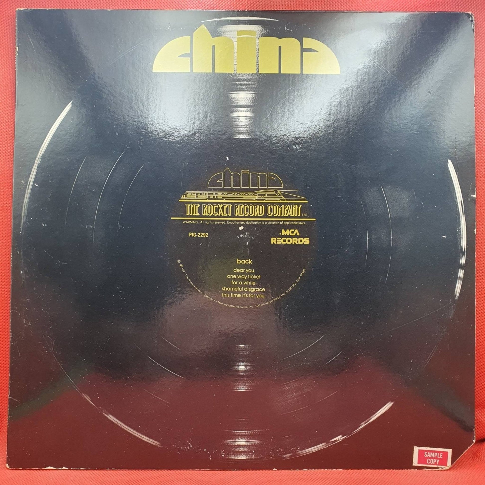 China ‎– China - Vinyl Store Online