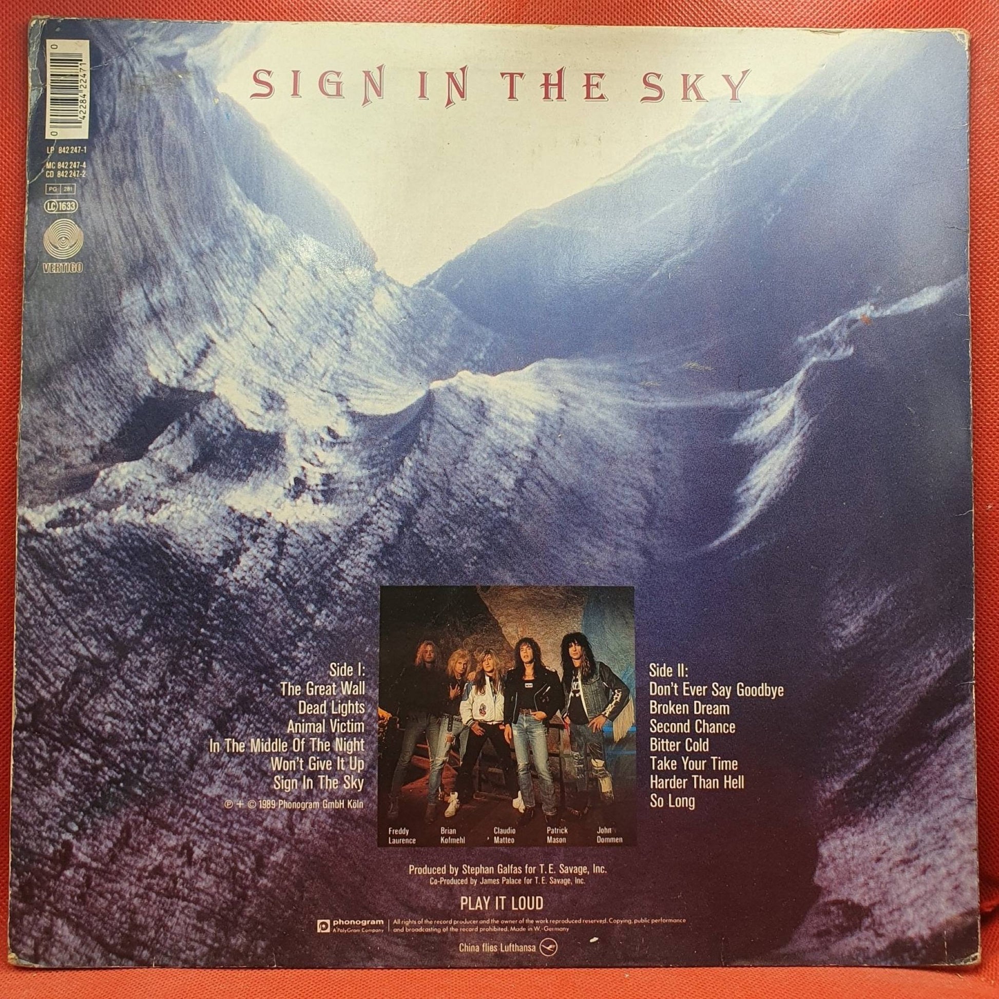 China ‎– Sign In The Sky - Vinyl Store Online