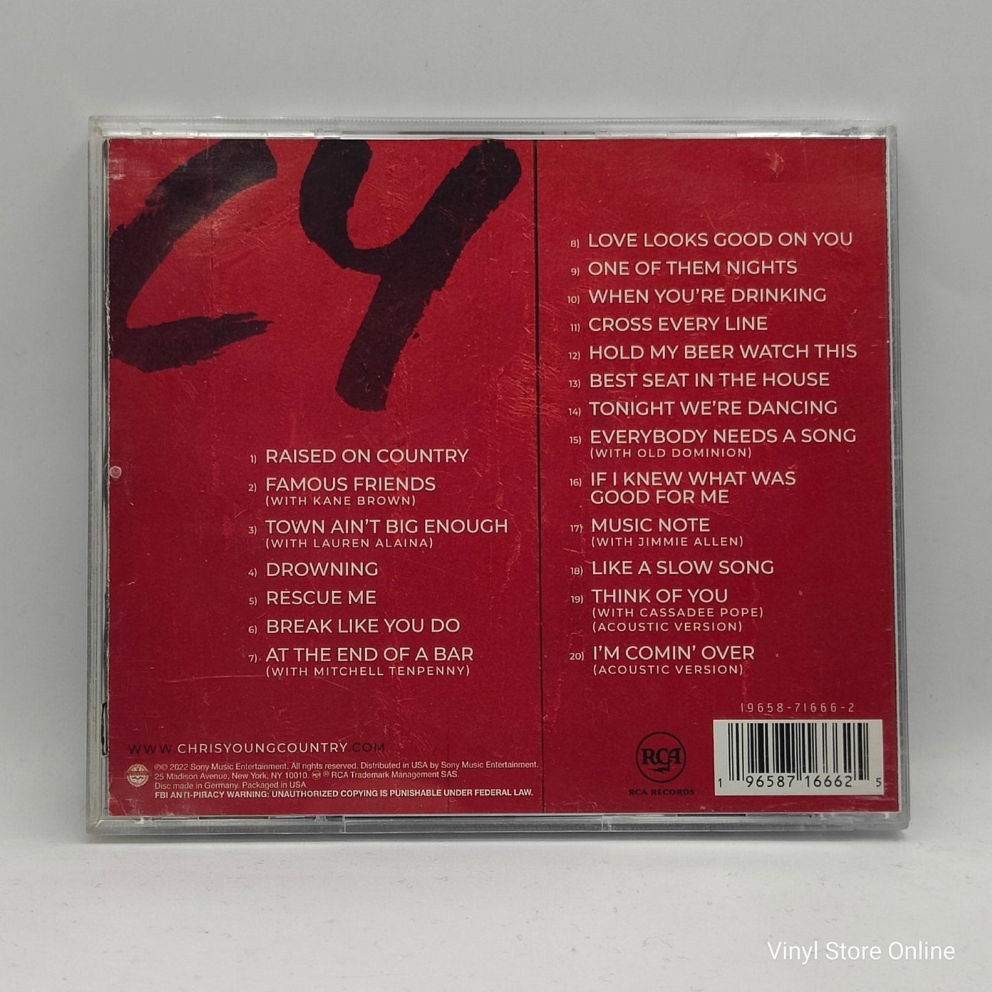 Chris Young ‎– Famous Friends - Vinyl Store Online