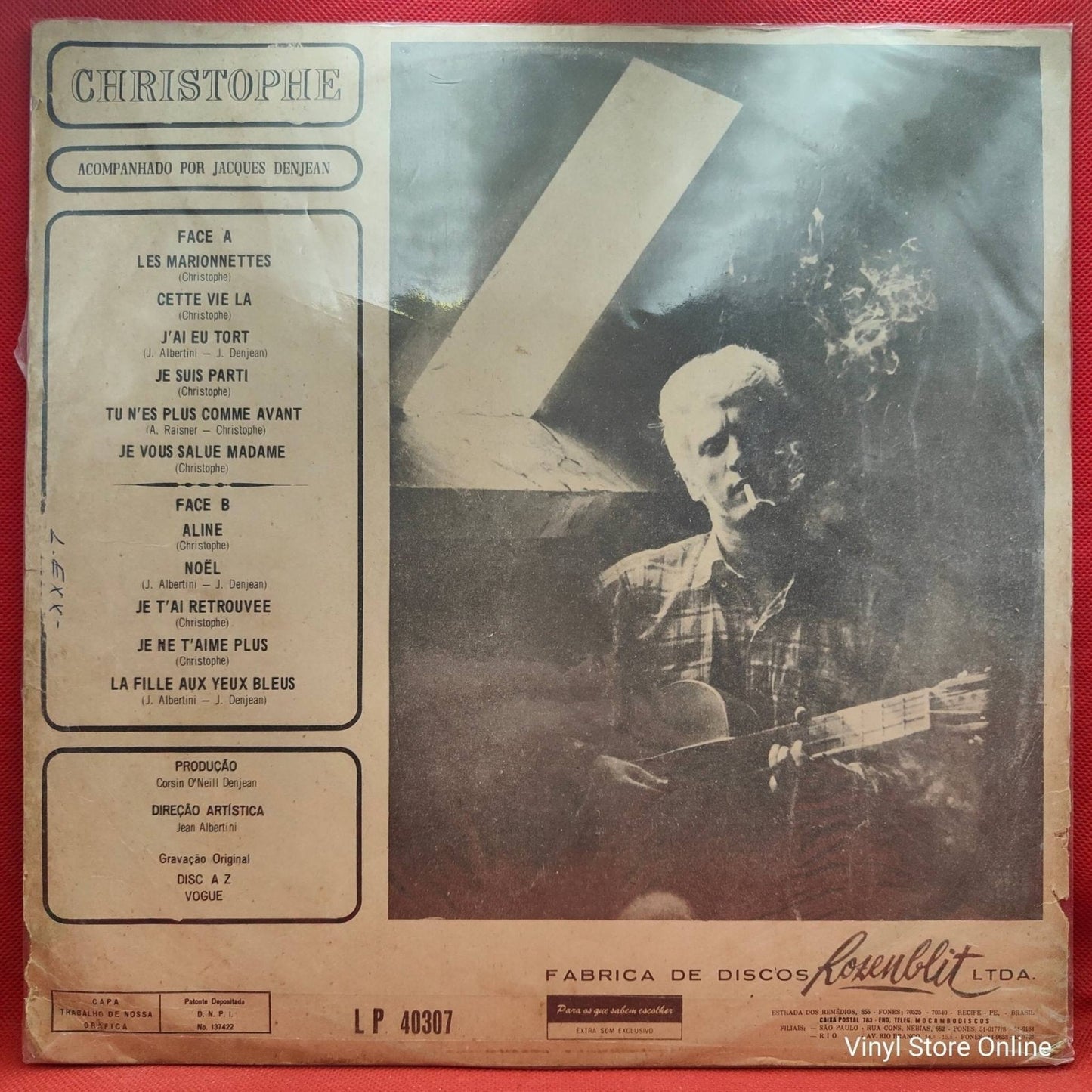 Christophe ‎– Christophe - Vinyl Store Online