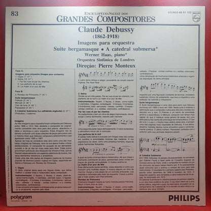 Claude Debussy - Werner Haas, Pierre Monteux ‎– Imagens Para Orquestra / Suite Bergamasque / A Catedral Submersa - Vinyl Store Online