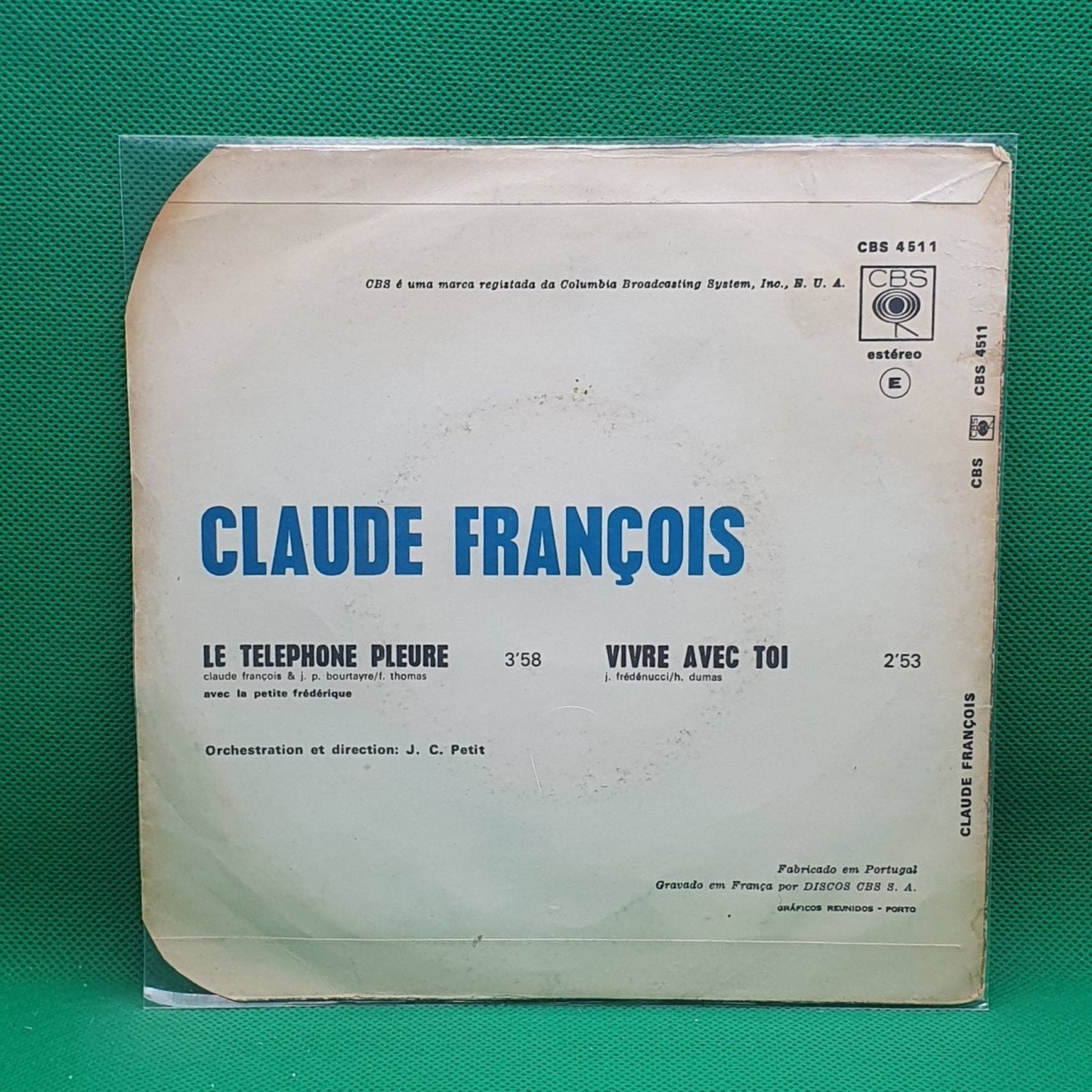 Claude François ‎– Le Téléphone Pleure - Vinyl Store Online