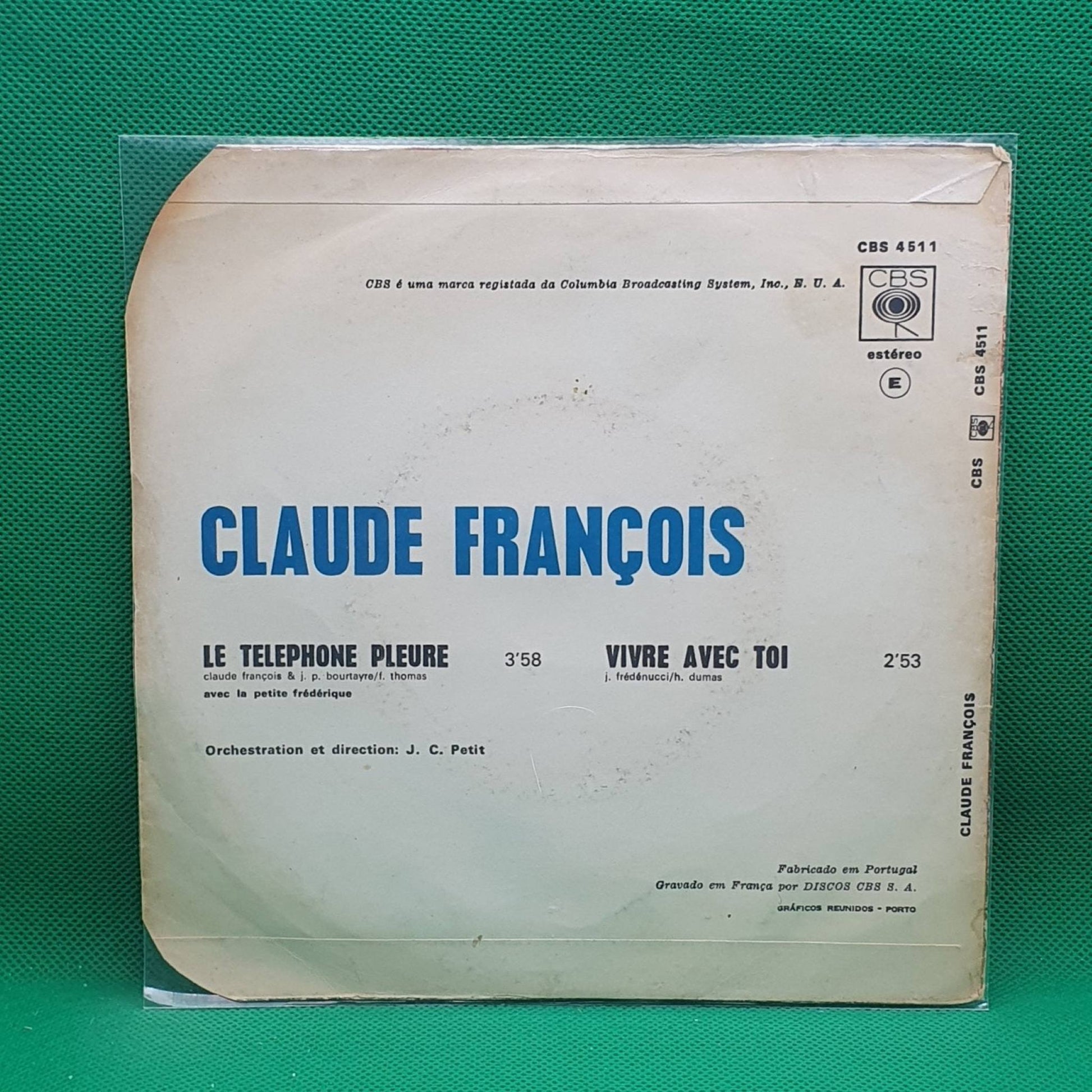 Claude François ‎– Le Téléphone Pleure - Vinyl Store Online