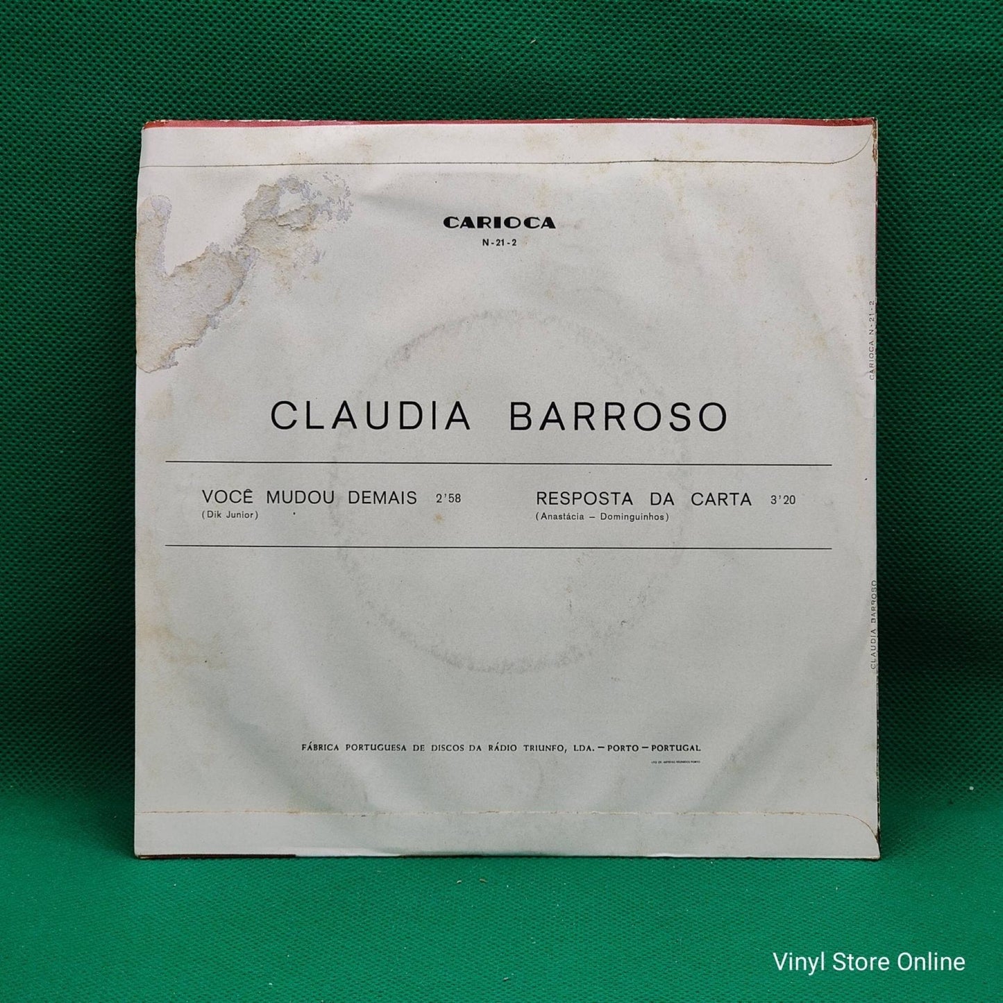Claudia Barroso ‎– Você Mudou Demais - Vinyl Store Online