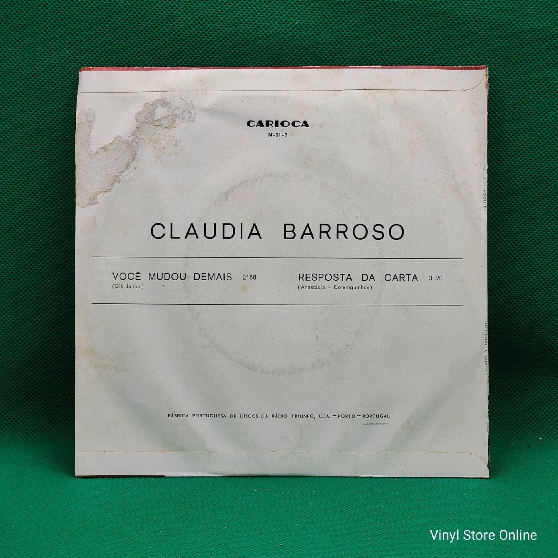 Claudia Barroso ‎– Você Mudou Demais - Vinyl Store Online
