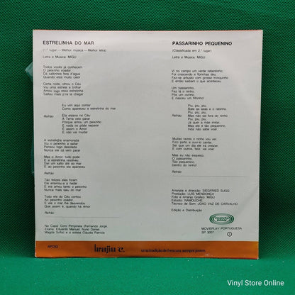 Claudia Patricia E Coro Pimpinela ‎– Estrelinha Do Mar ( Vencedores do IV Festival da Canção Infantil do Seixal ) - Vinyl Store Online