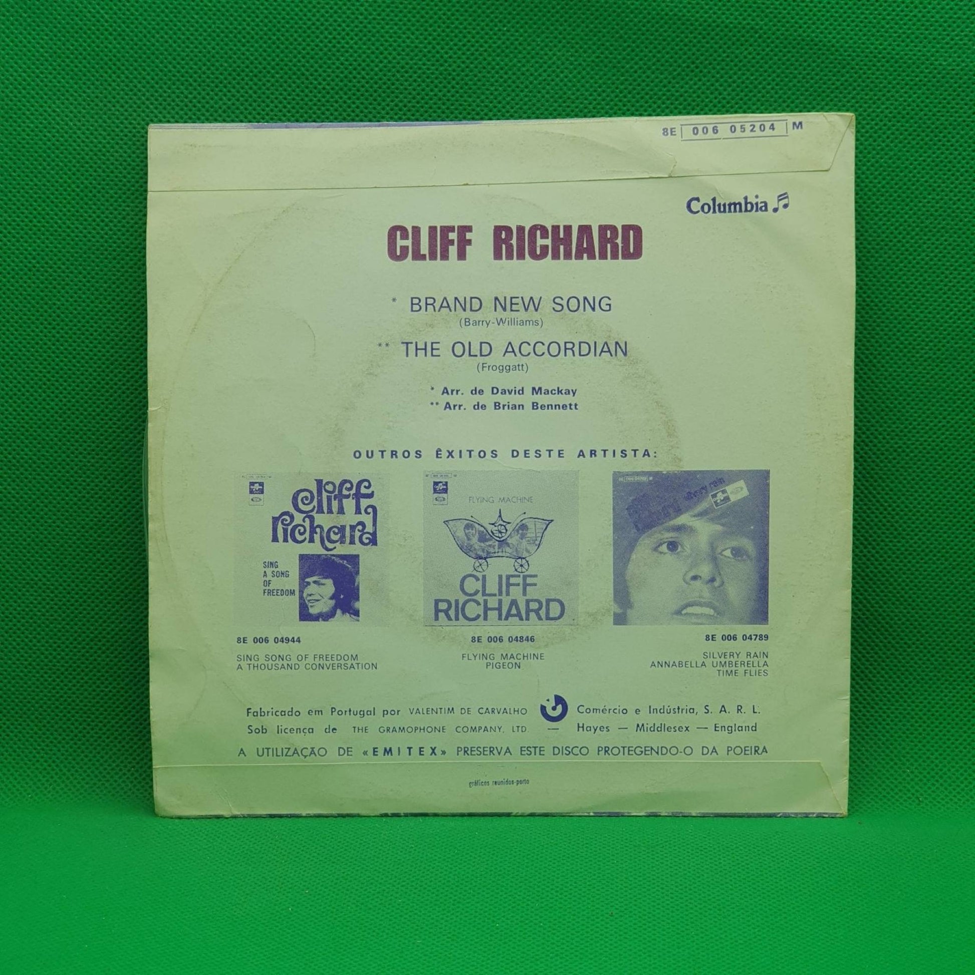 Cliff Richard ‎– A Brand New Song - Vinyl Store Online