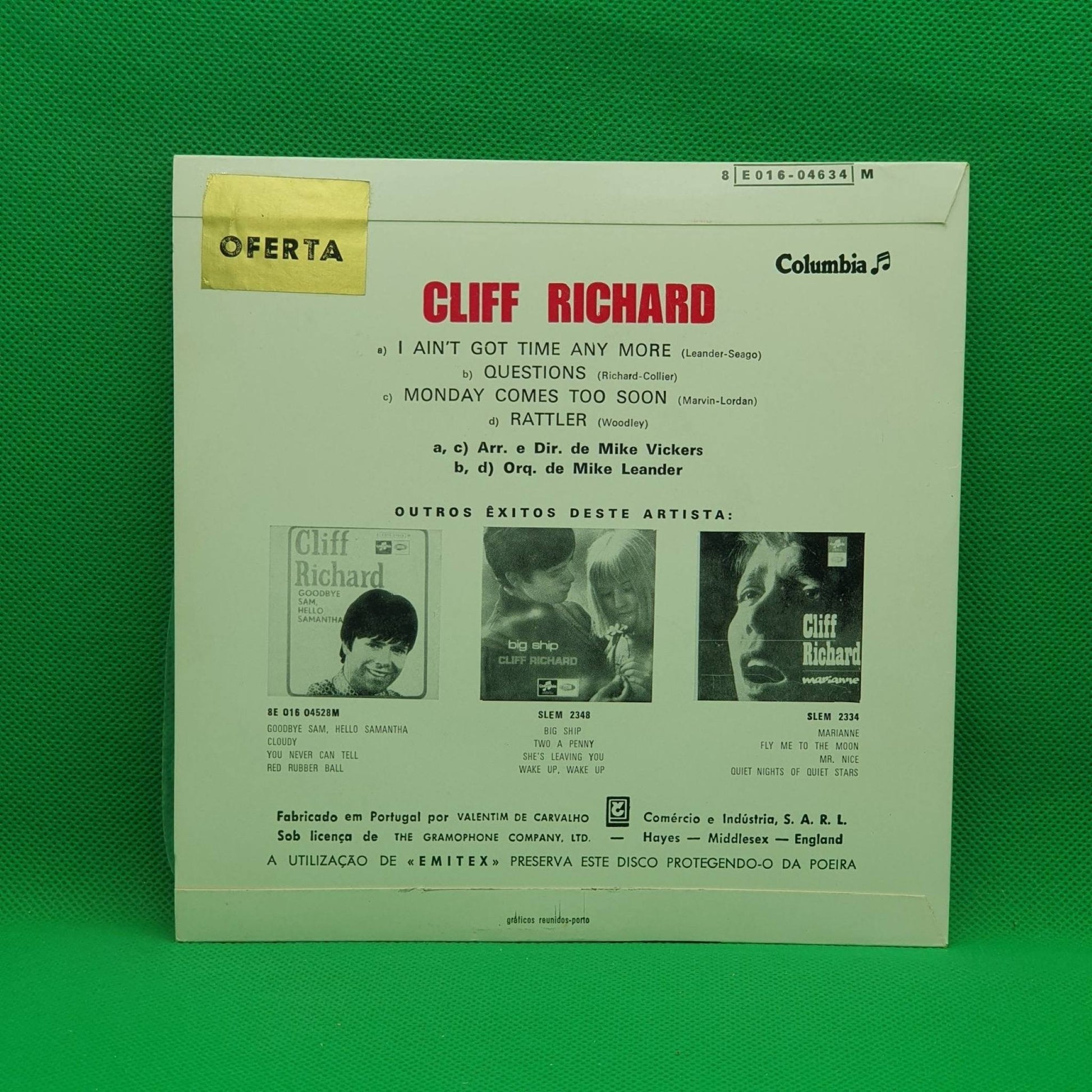 Cliff Richard ‎– I Ain't Got Time Anymore - Vinyl Store Online