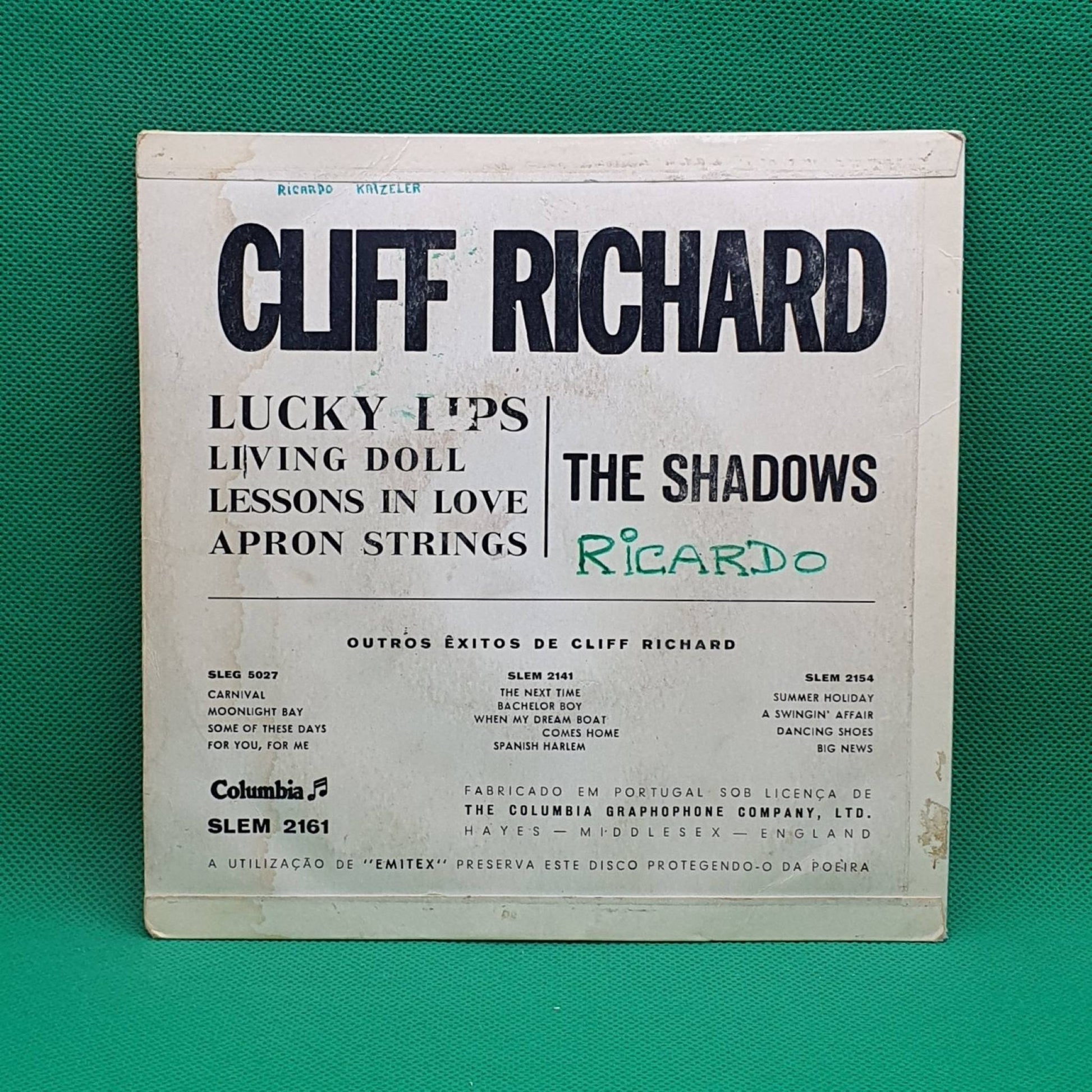 Cliff Richard ‎– Lucky Lips - Vinyl Store Online