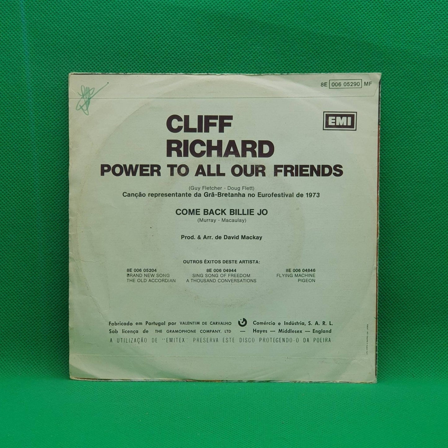 Cliff Richard ‎– Power To All Our Friends - Vinyl Store Online