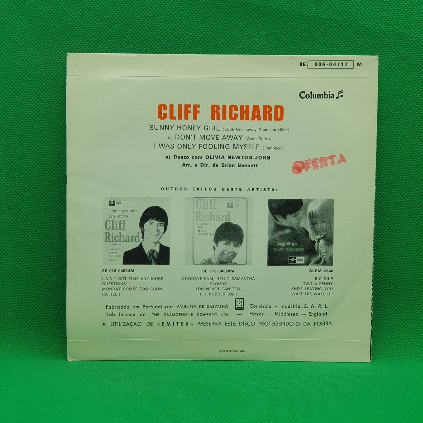 Cliff Richard ‎– Sunny Honey Girl - Vinyl Store Online