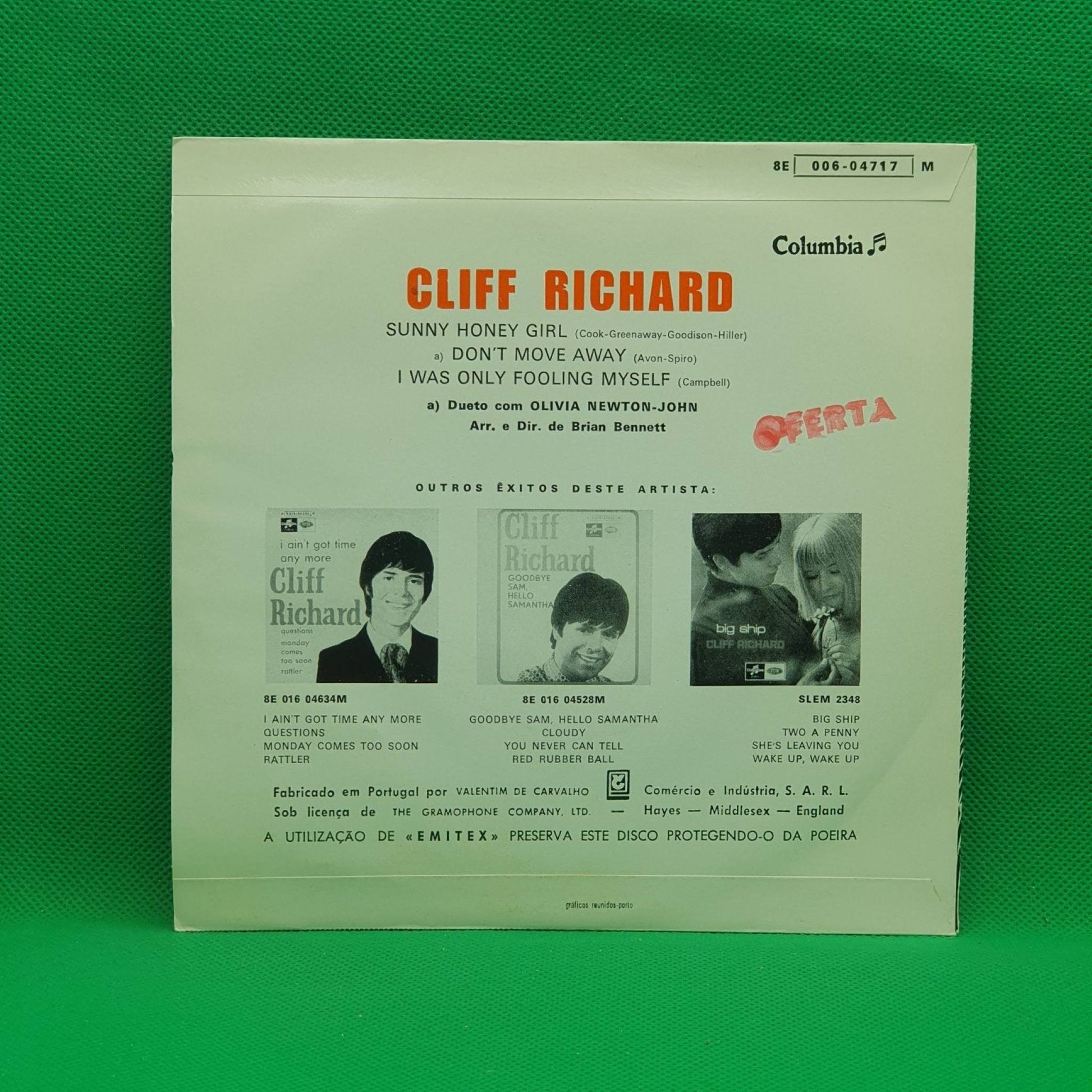 Cliff Richard ‎– Sunny Honey Girl - Vinyl Store Online