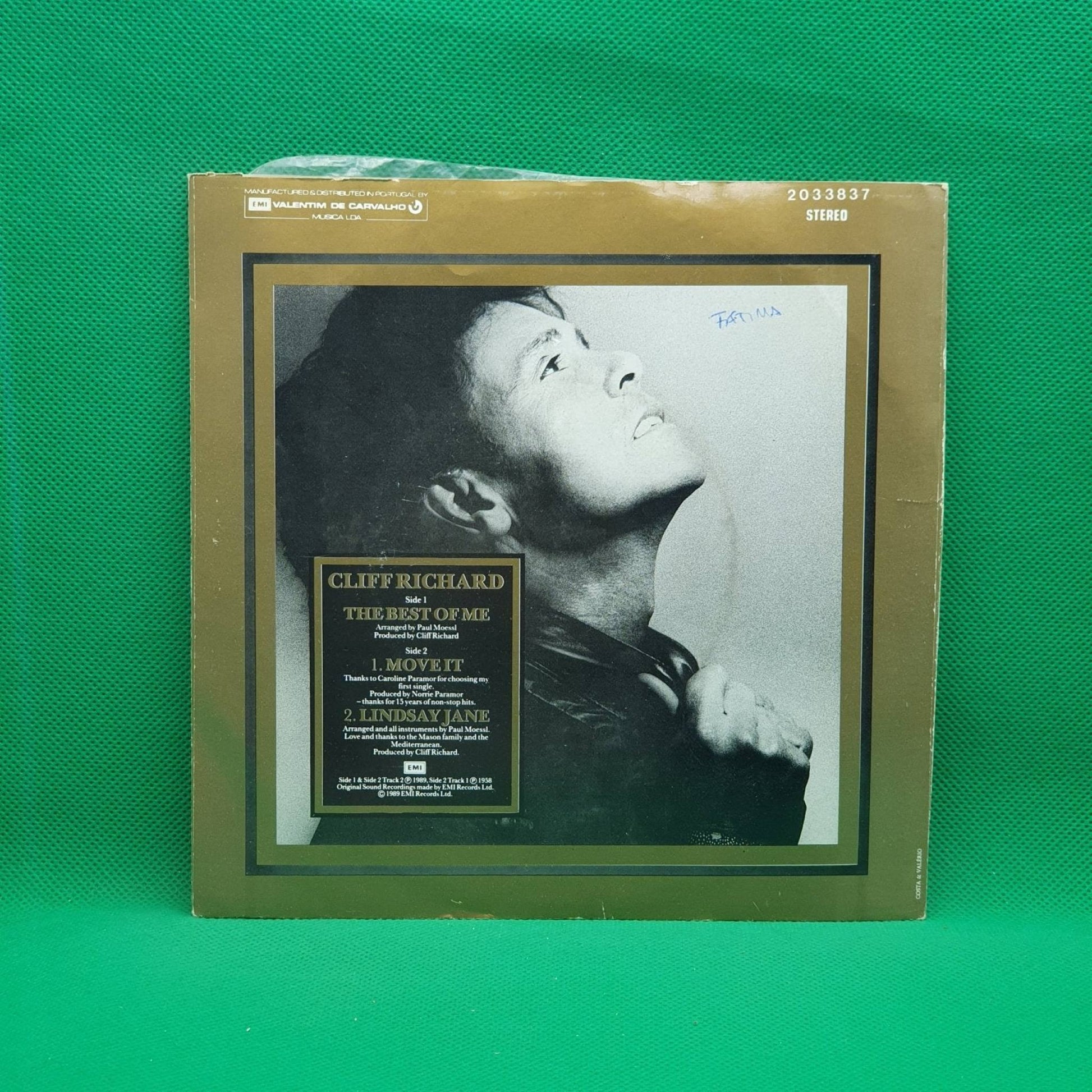 Cliff Richard ‎– The Best Of Me - Vinyl Store Online