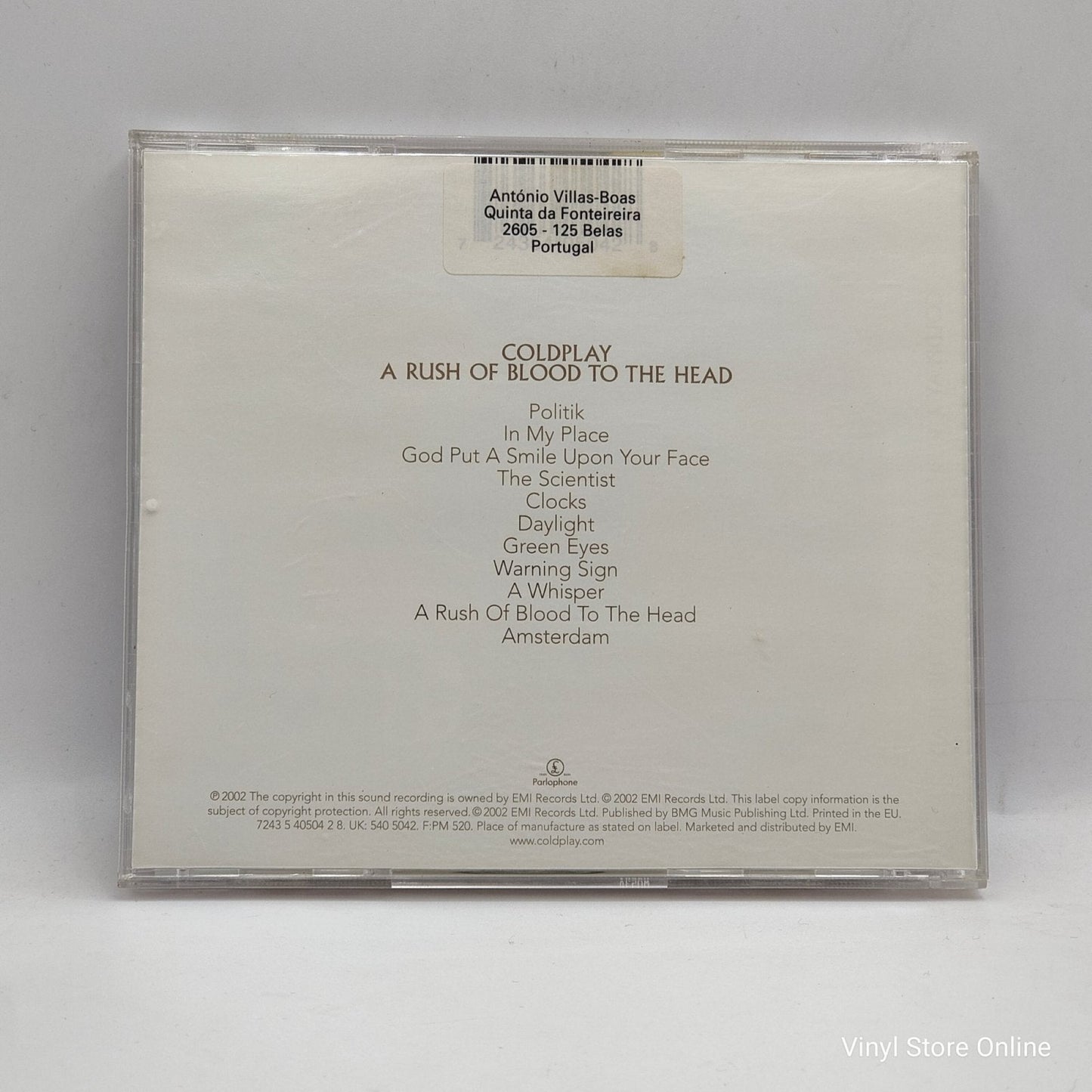 Coldplay ‎– A Rush Of Blood To The Head - Vinyl Store Online
