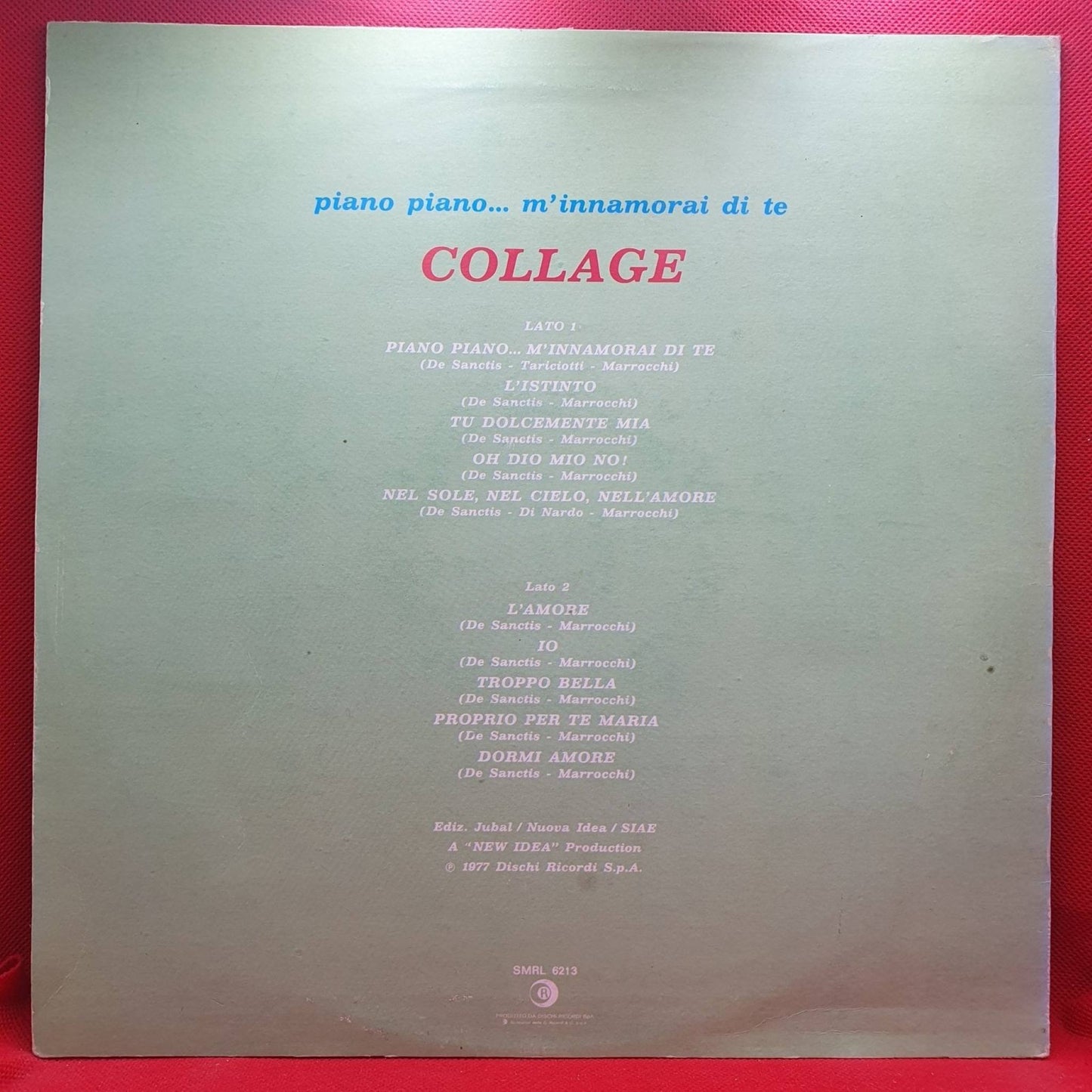 Collage ‎– Piano Piano... M'innamorai Di Te - Vinyl Store Online