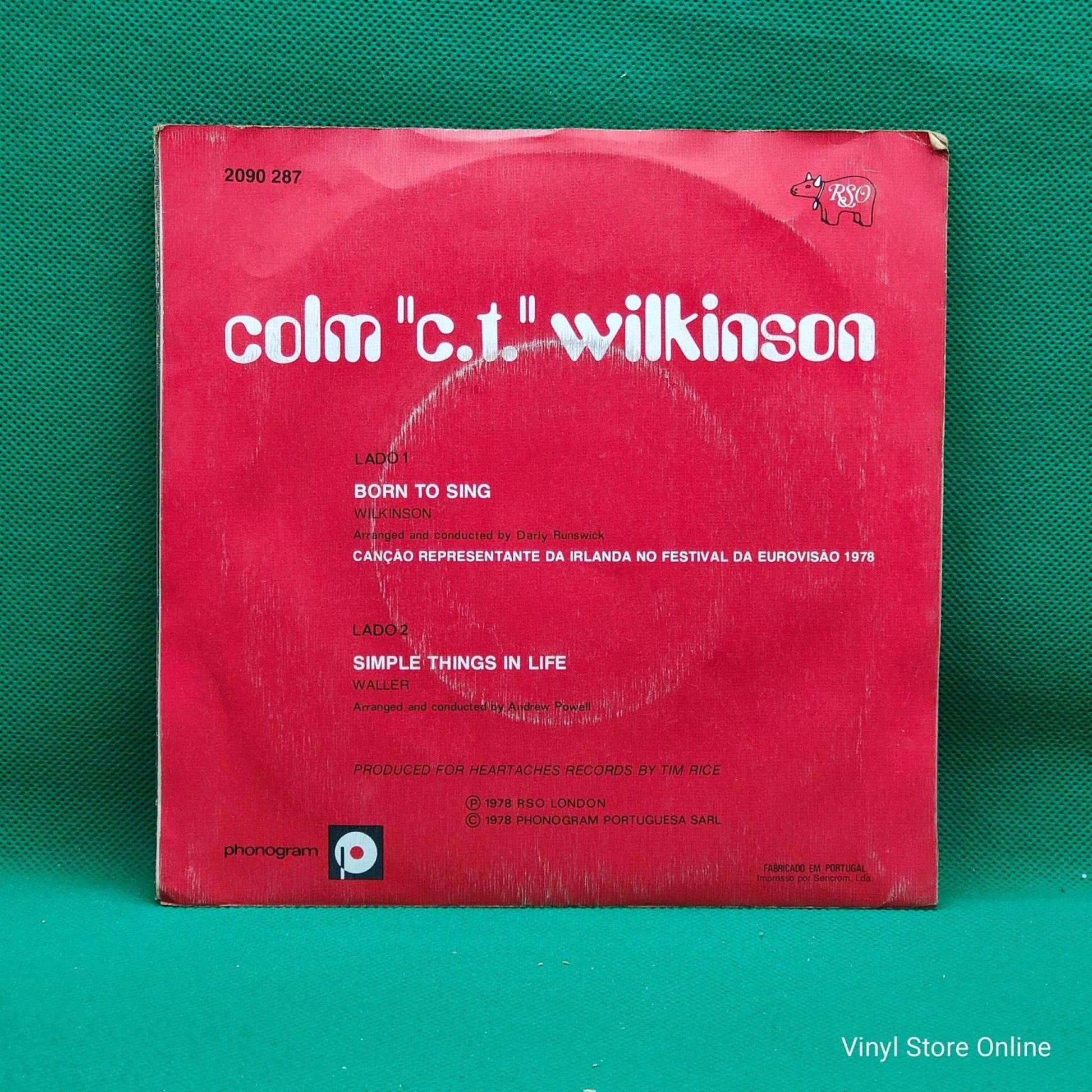 Colm Wilkinson ‎– Born To Sing - Vinyl Store Online