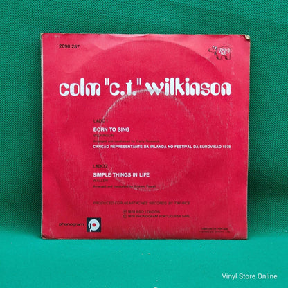 Colm Wilkinson ‎– Born To Sing - Vinyl Store Online