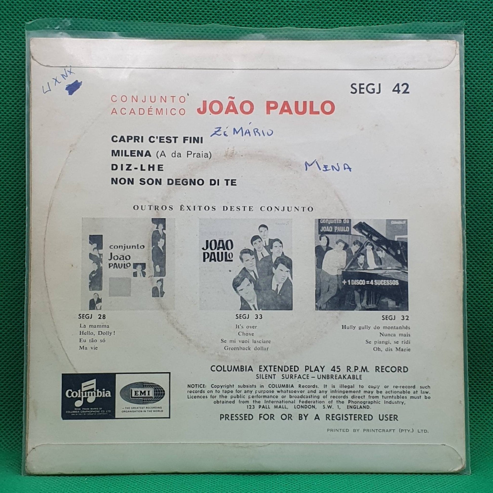 Conjunto Académico João Paulo ‎– Diz - lhe - Vinyl Store Online