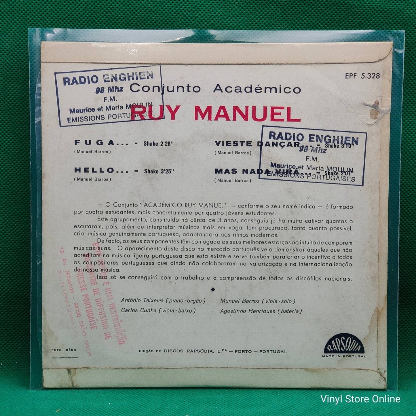 Conjunto Académico Ruy Manuel ‎– Fuga - Vinyl Store Online