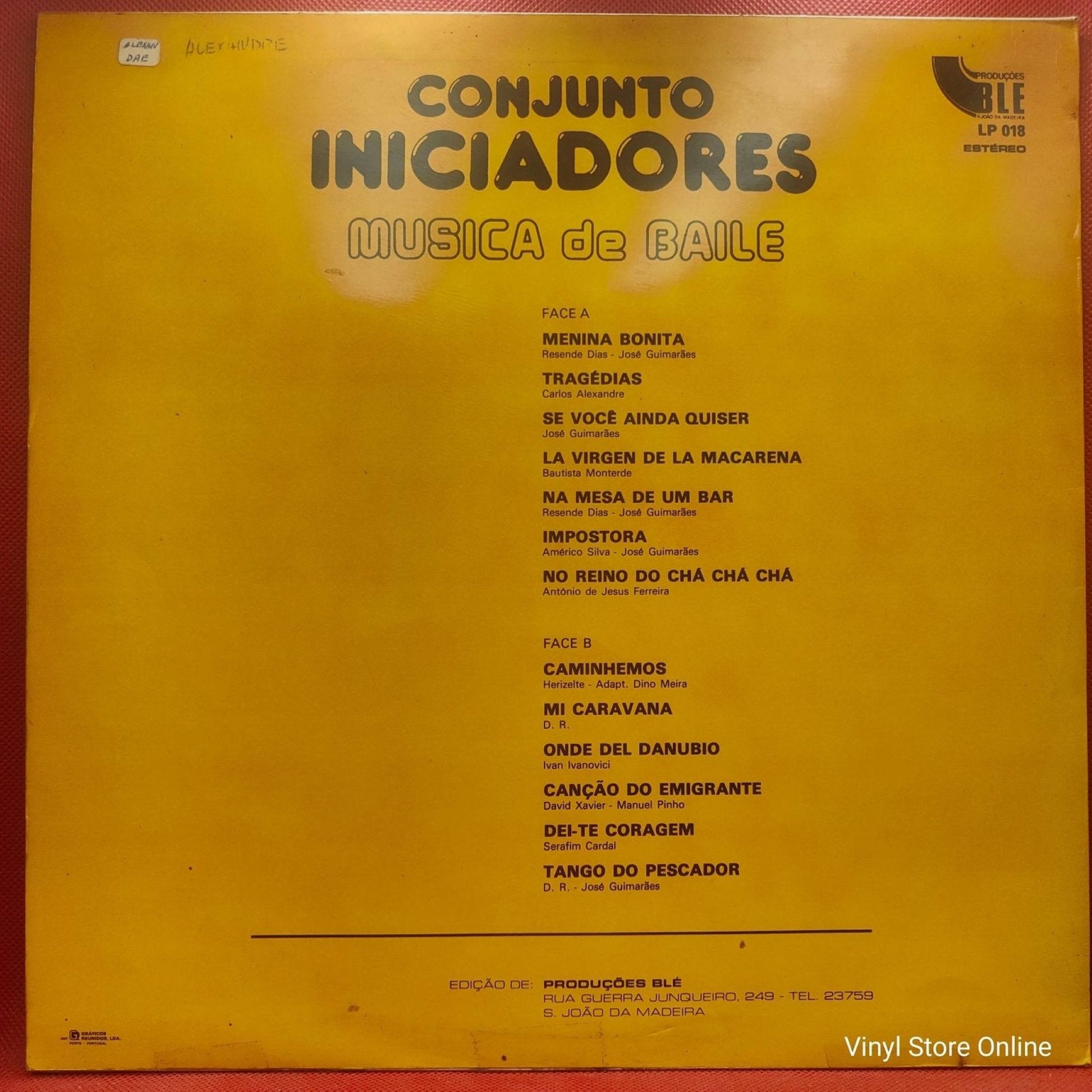 Conjunto Iniciadores ‎– MUSICA BAILE - Vinyl Store Online