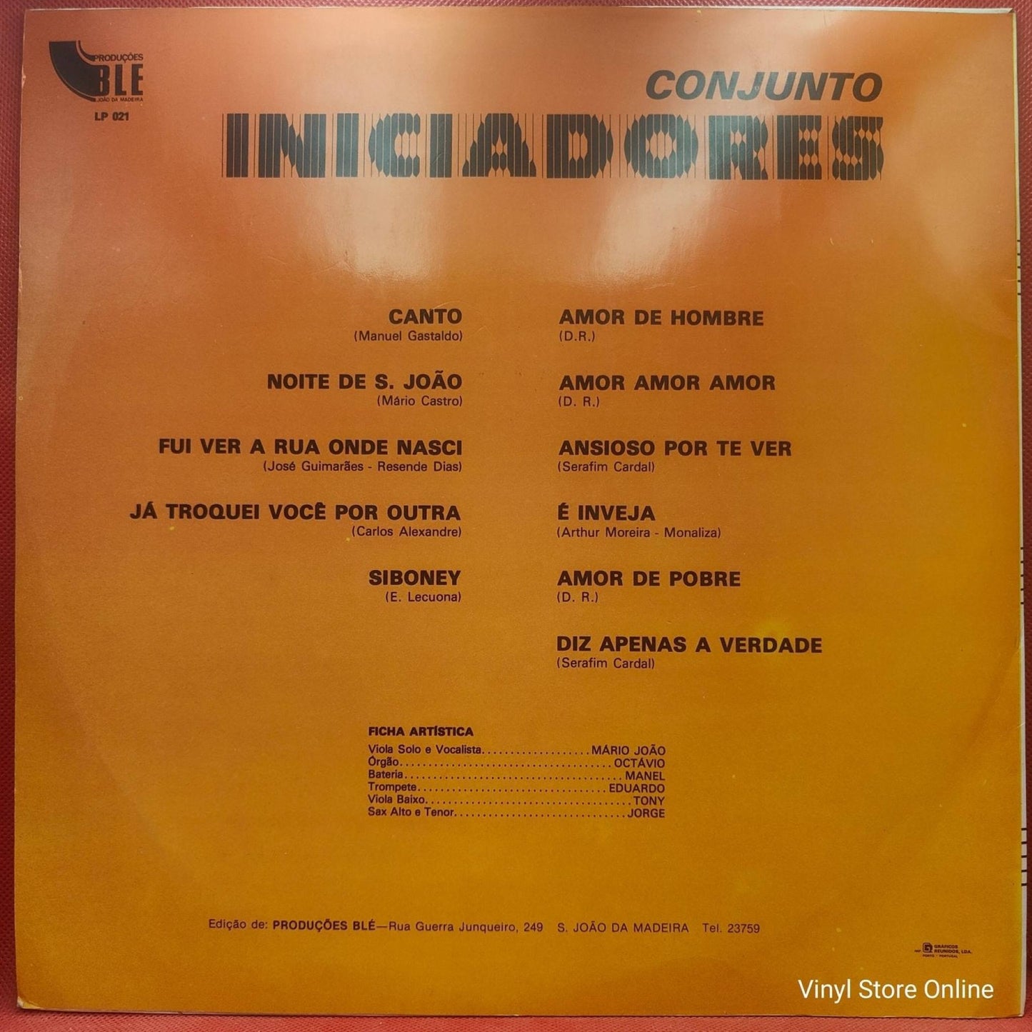Conjunto Iniciadores ‎– Musica De Baile - Vinyl Store Online
