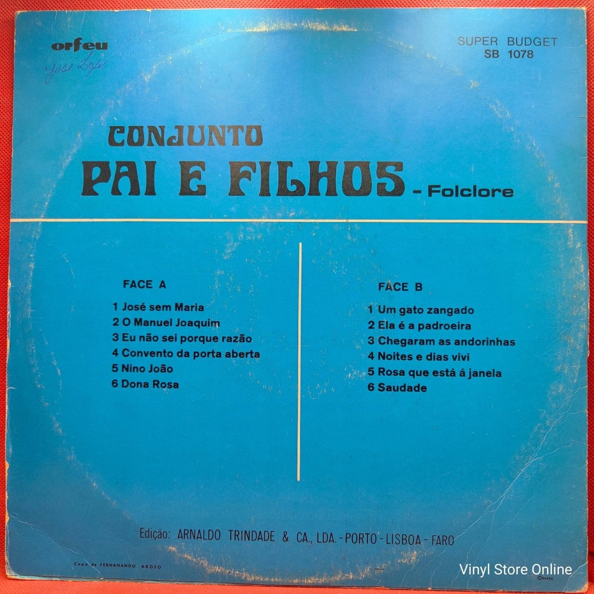 Conjunto Pai E Filhos ‎– José Sem Maria - Vinyl Store Online