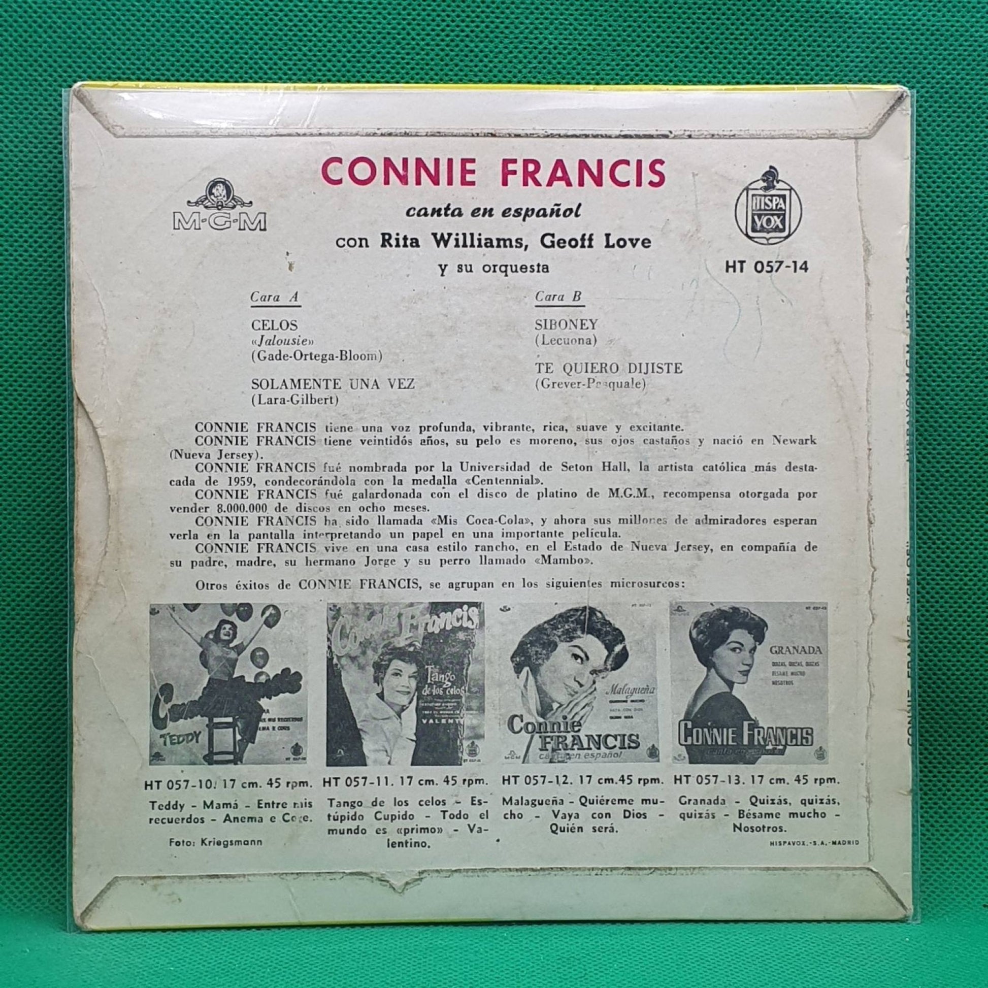 Connie Francis ‎– Canta En Español - Vinyl Store Online