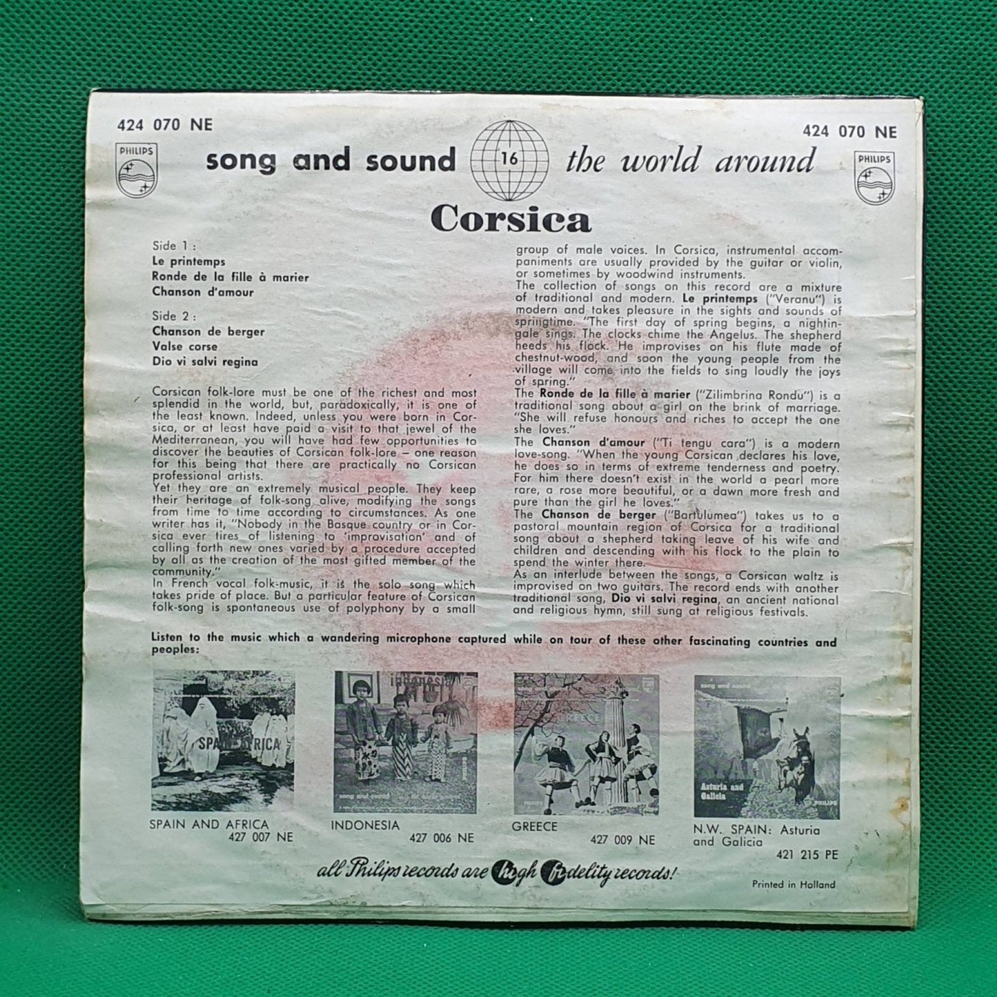 Corsicans ‎– Corsica - Vinyl Store Online