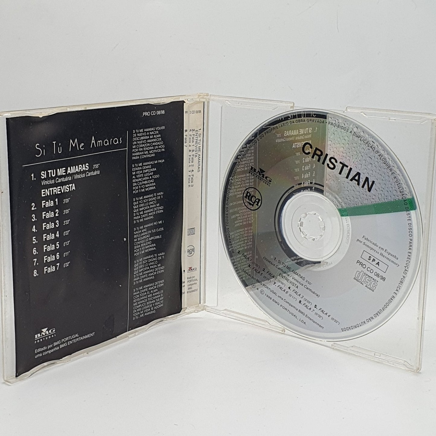 Cristian – Si Tú Me Amaras - Vinyl Store Online