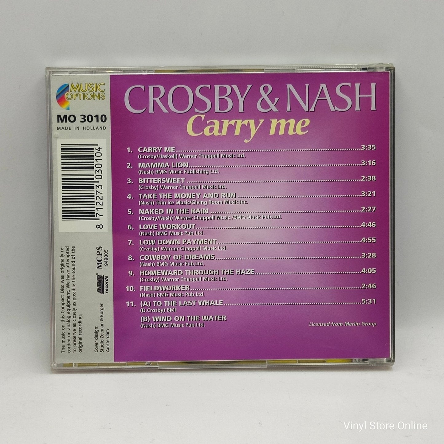 Crosby & Nash ‎– Carry Me - Vinyl Store Online