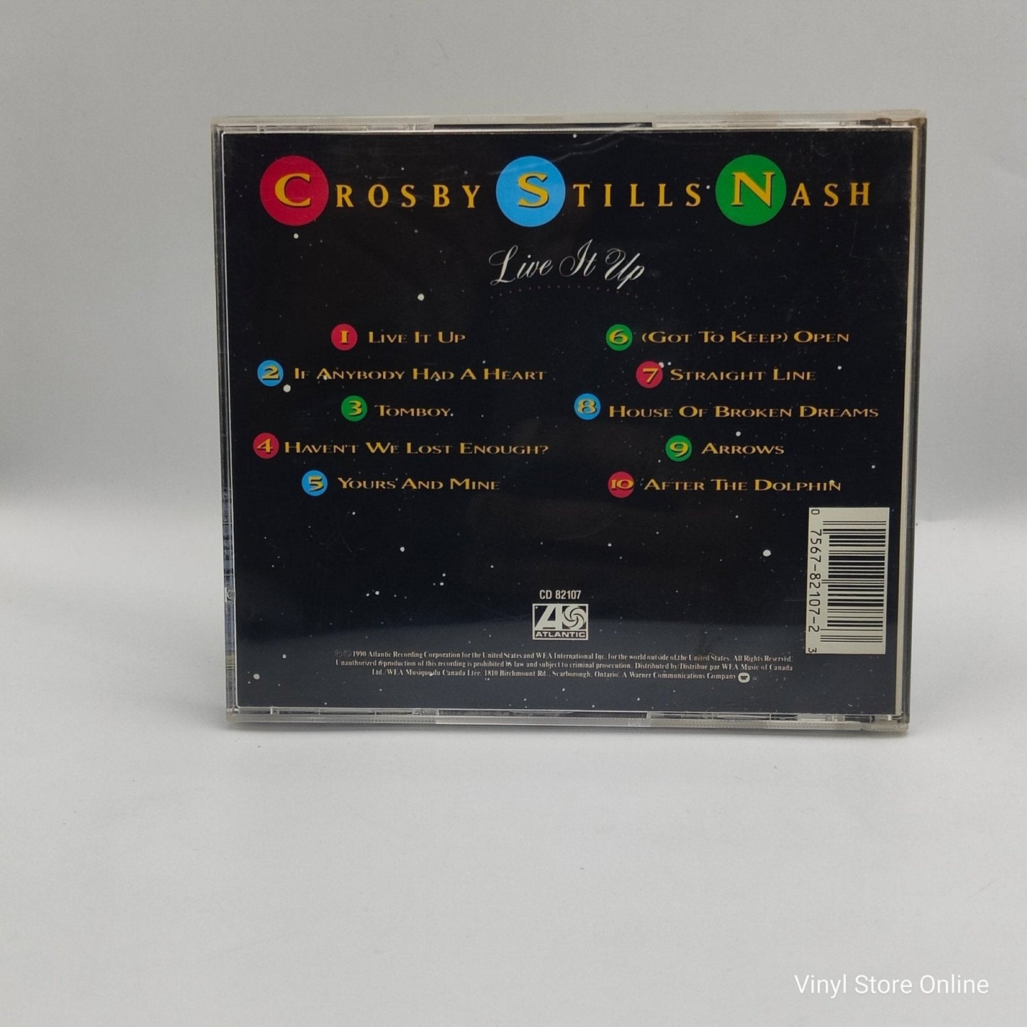 Crosby Stills Nash ‎– Live It Up - Vinyl Store Online