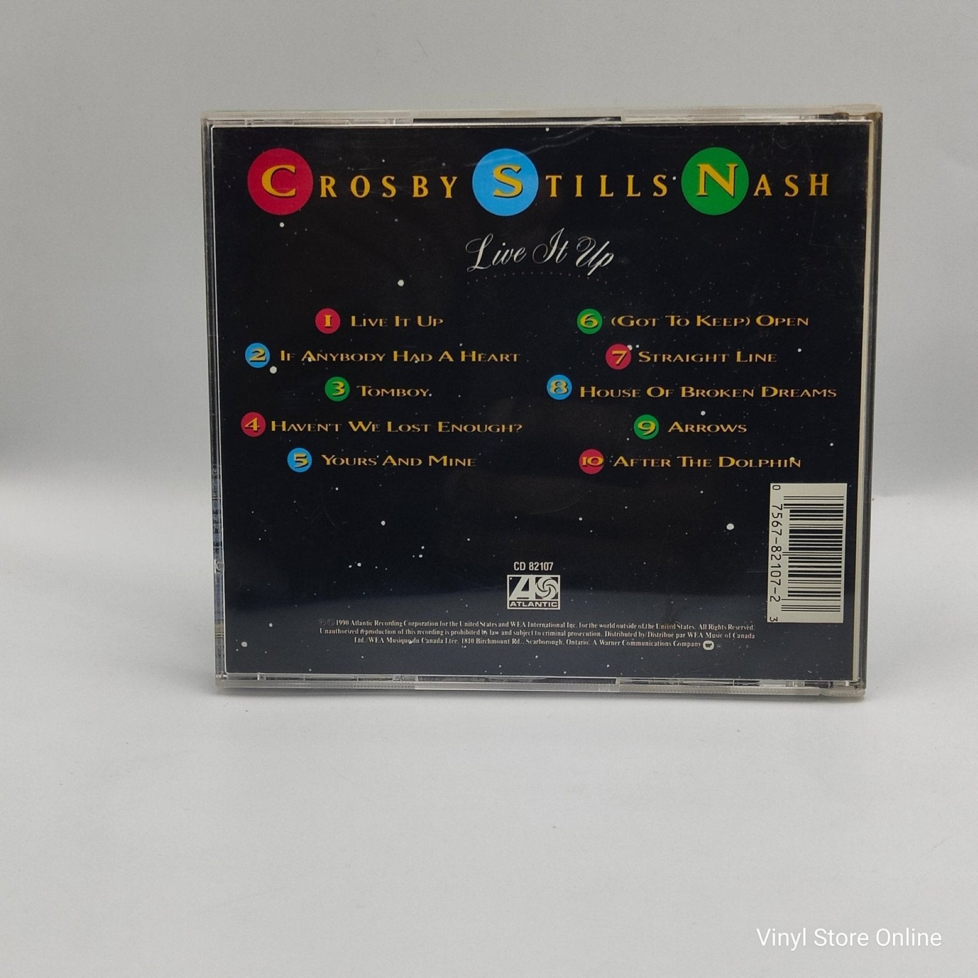 Crosby Stills Nash ‎– Live It Up - Vinyl Store Online