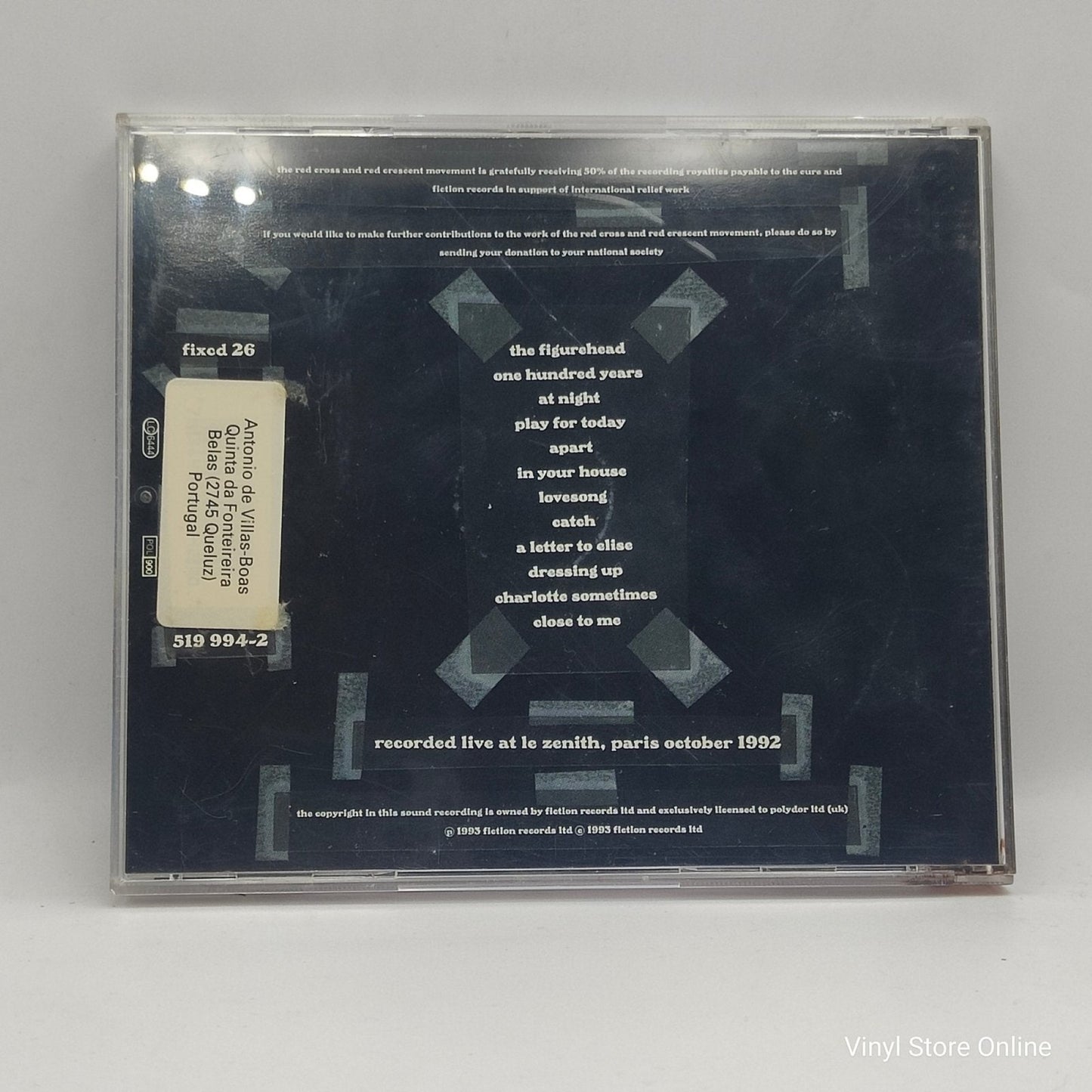 Cure ‎– Paris - Vinyl Store Online