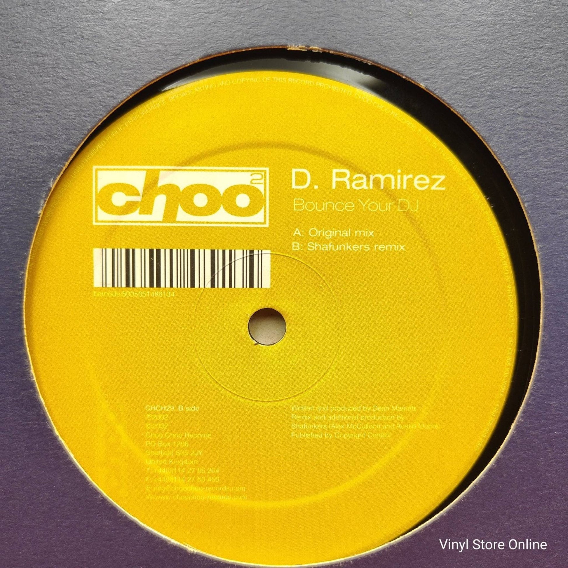 D. Ramirez ‎– Bounce Your DJ - Vinyl Store Online