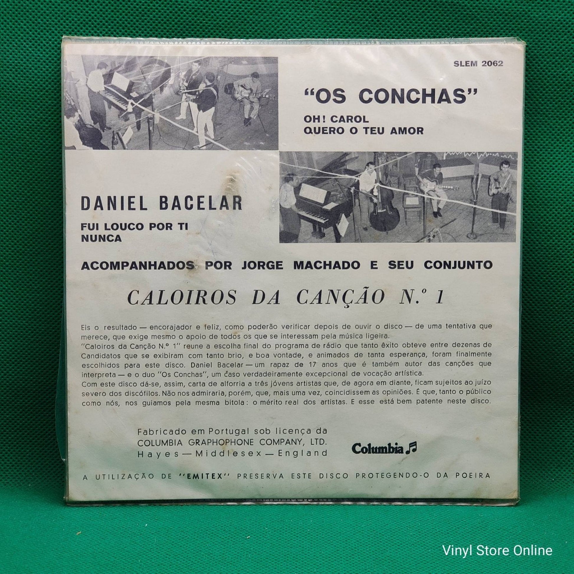 Daniel Bacelar / Os Conchas ‎– Caloiros Da Canção 1 - Vinyl Store Online