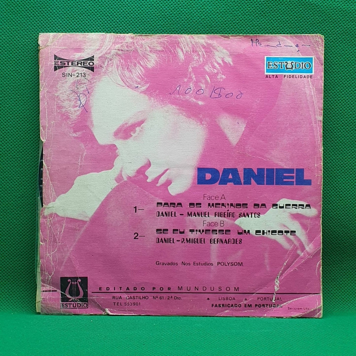 Daniel ‎– Para Os Meninos Da Guerra - Vinyl Store Online