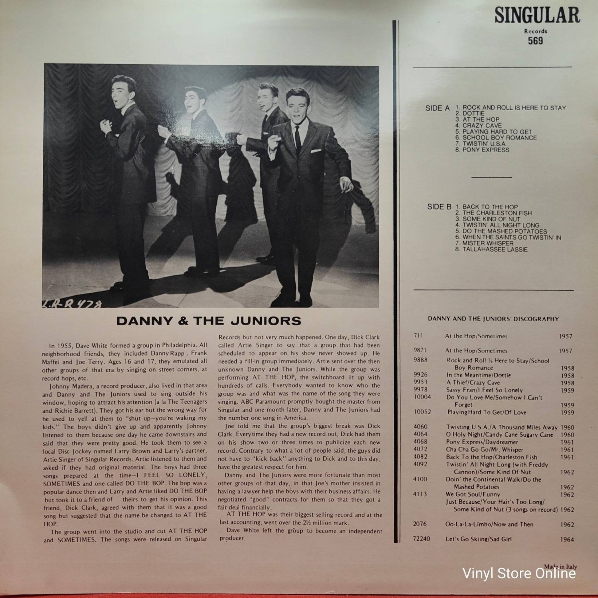 Danny And The Juniors ‎– Rock And Roll Is Here To Stay - Vinyl Store Online