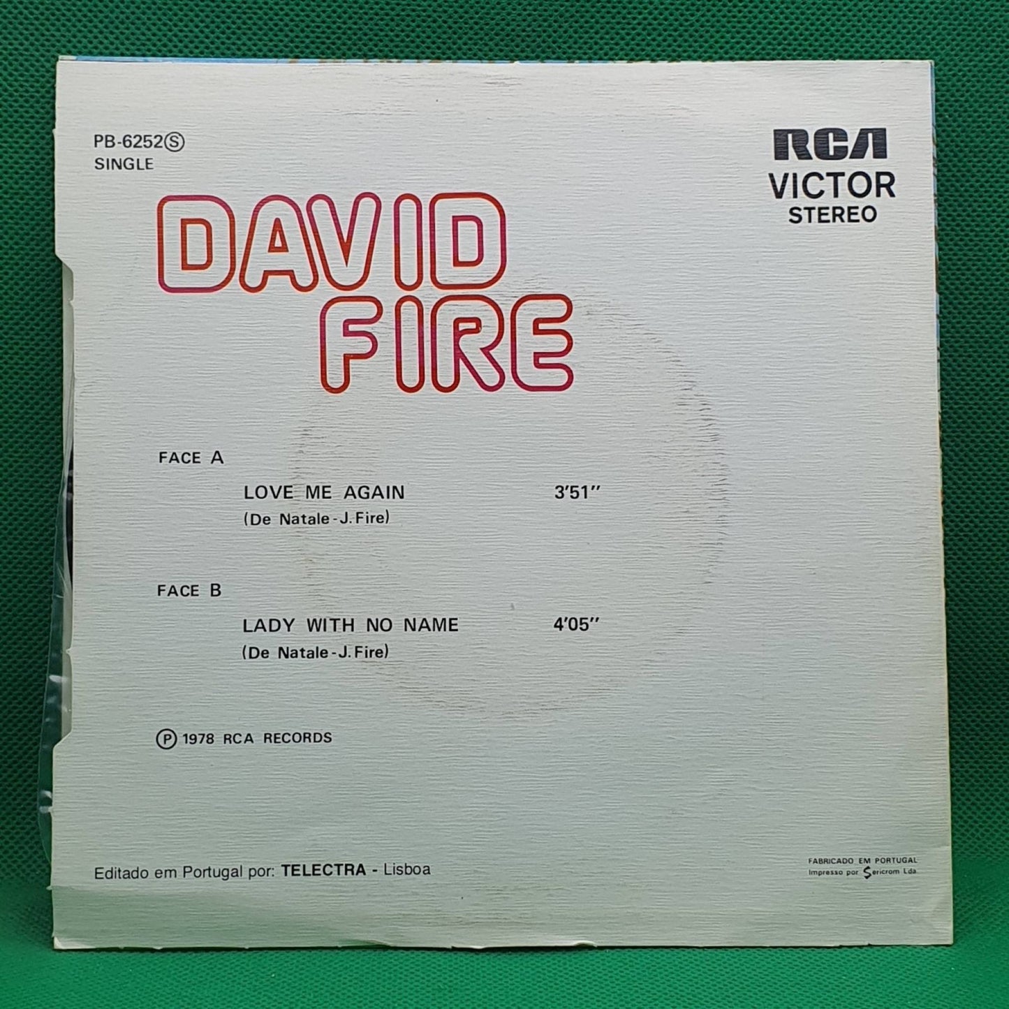 David Fire ‎– Love Me Again - Vinyl Store Online