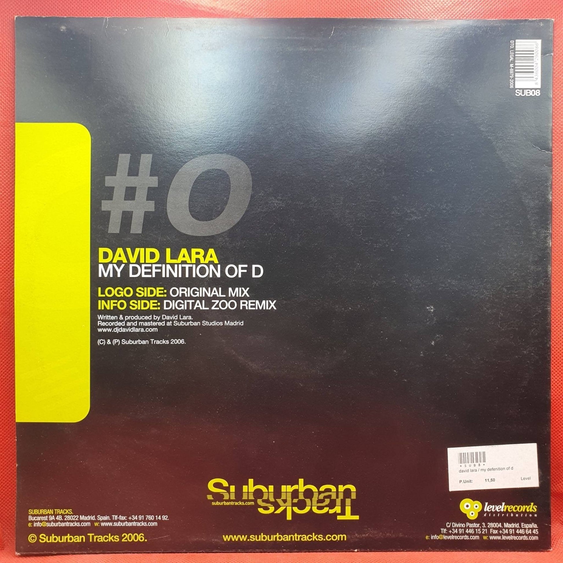 David Lara ‎– My Definition Of D - Vinyl Store Online