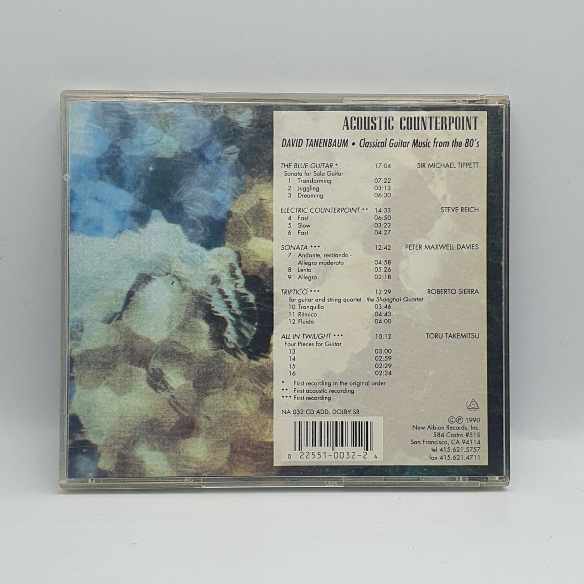 David Tanenbaum ‎– Acoustic Counterpoint - Vinyl Store Online