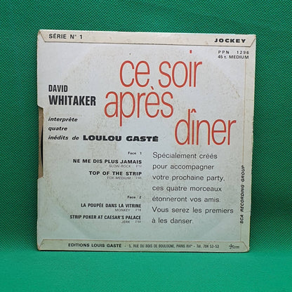 David Whitaker ‎– Ce Soir Après Dîner - Vinyl Store Online