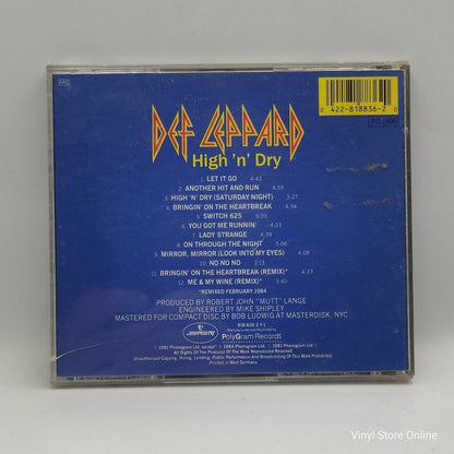 Def Leppard ‎– High 'n' Dry - Vinyl Store Online