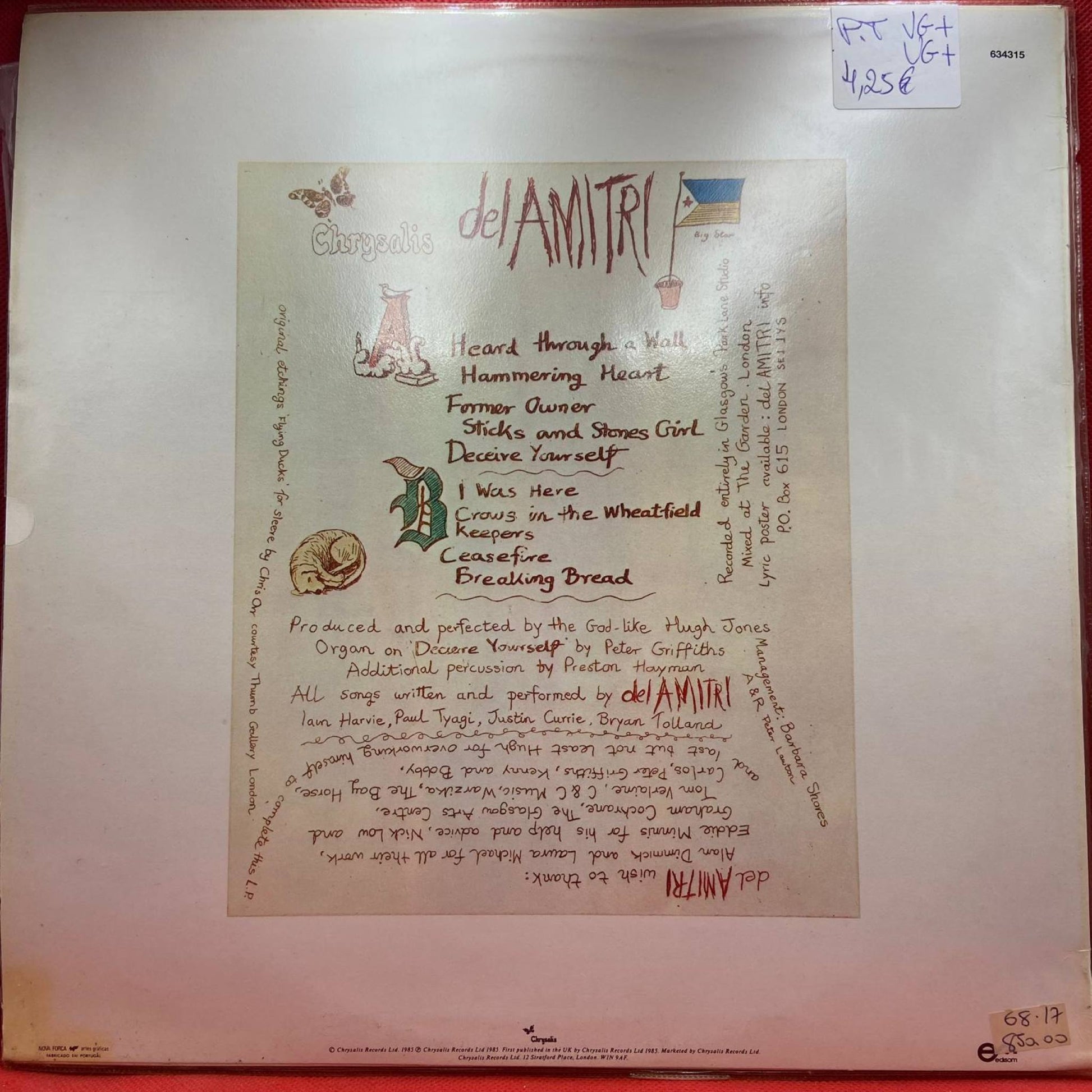 Del Amitri ‎– Del Amitri - Vinyl Store Online