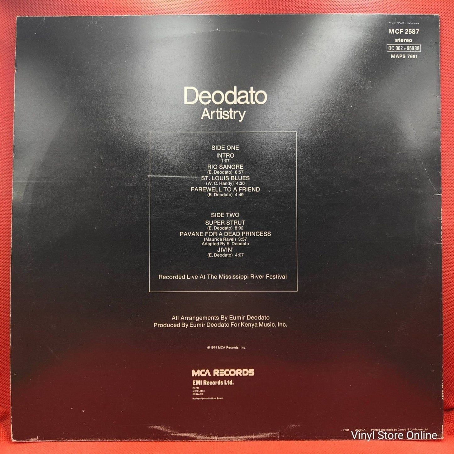 Deodato ‎– Artistry - Vinyl Store Online