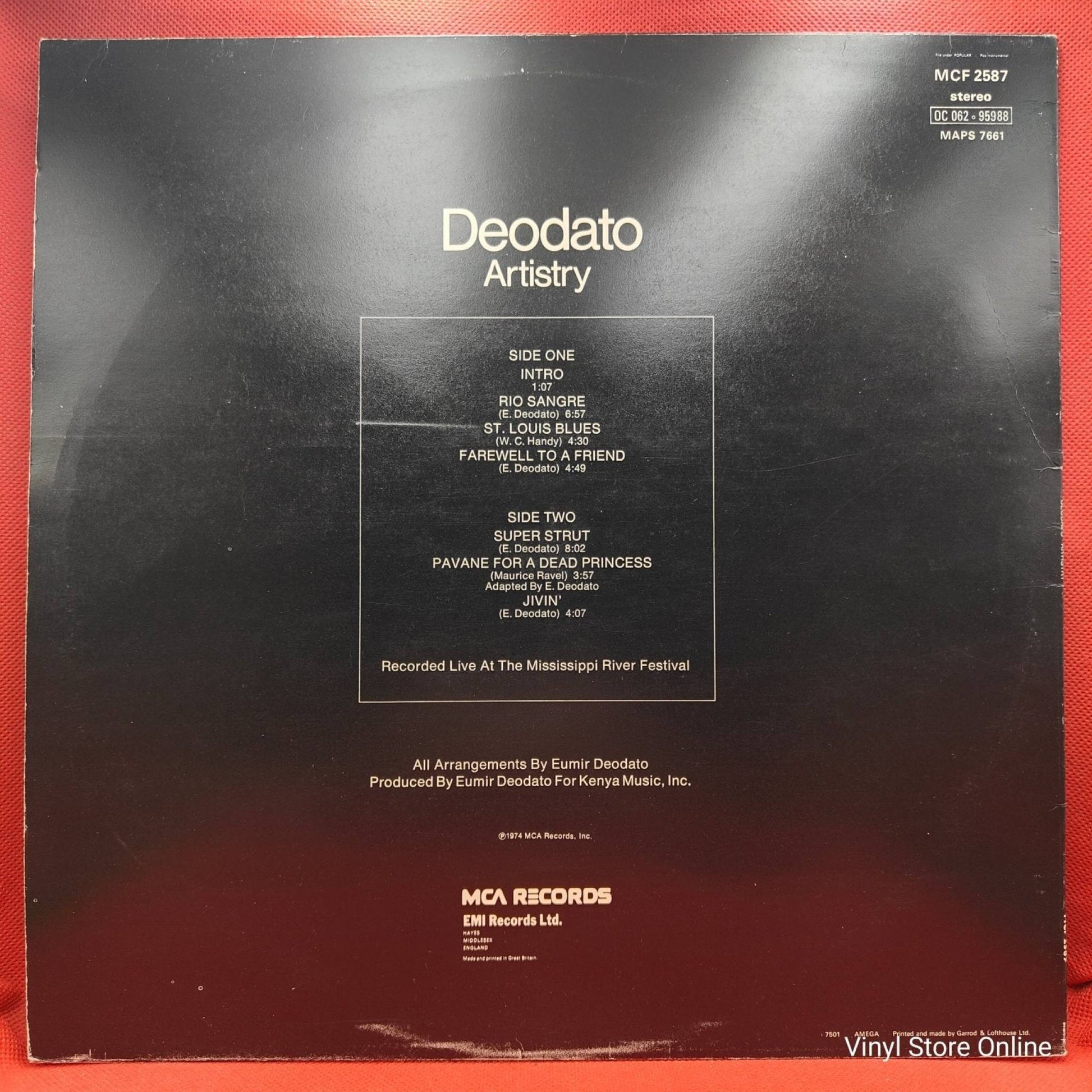 Deodato ‎– Artistry - Vinyl Store Online