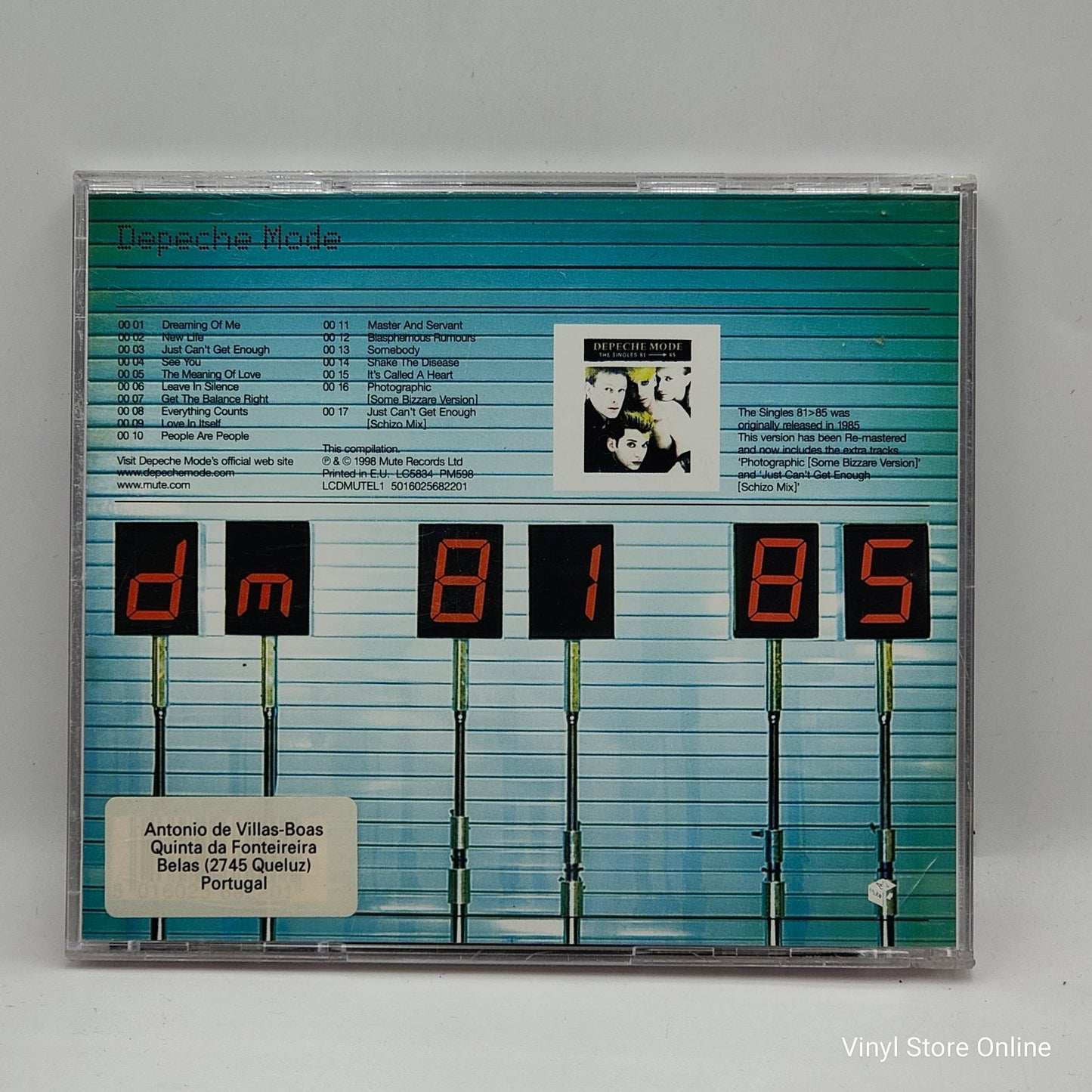 Depeche Mode ‎– The Singles 81 > 85 - Vinyl Store Online