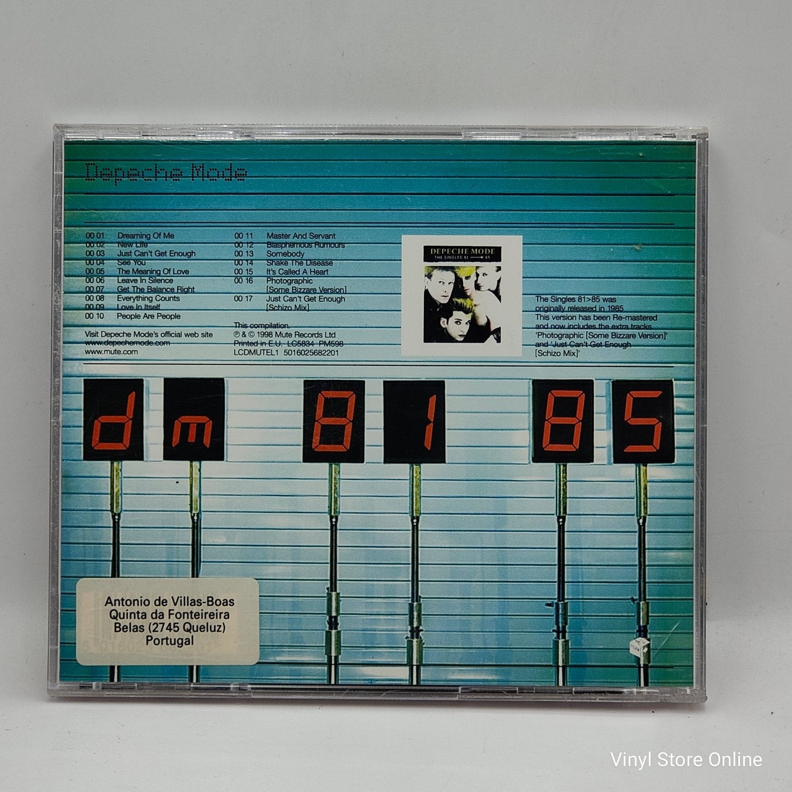 Depeche Mode ‎– The Singles 81 > 85 - Vinyl Store Online
